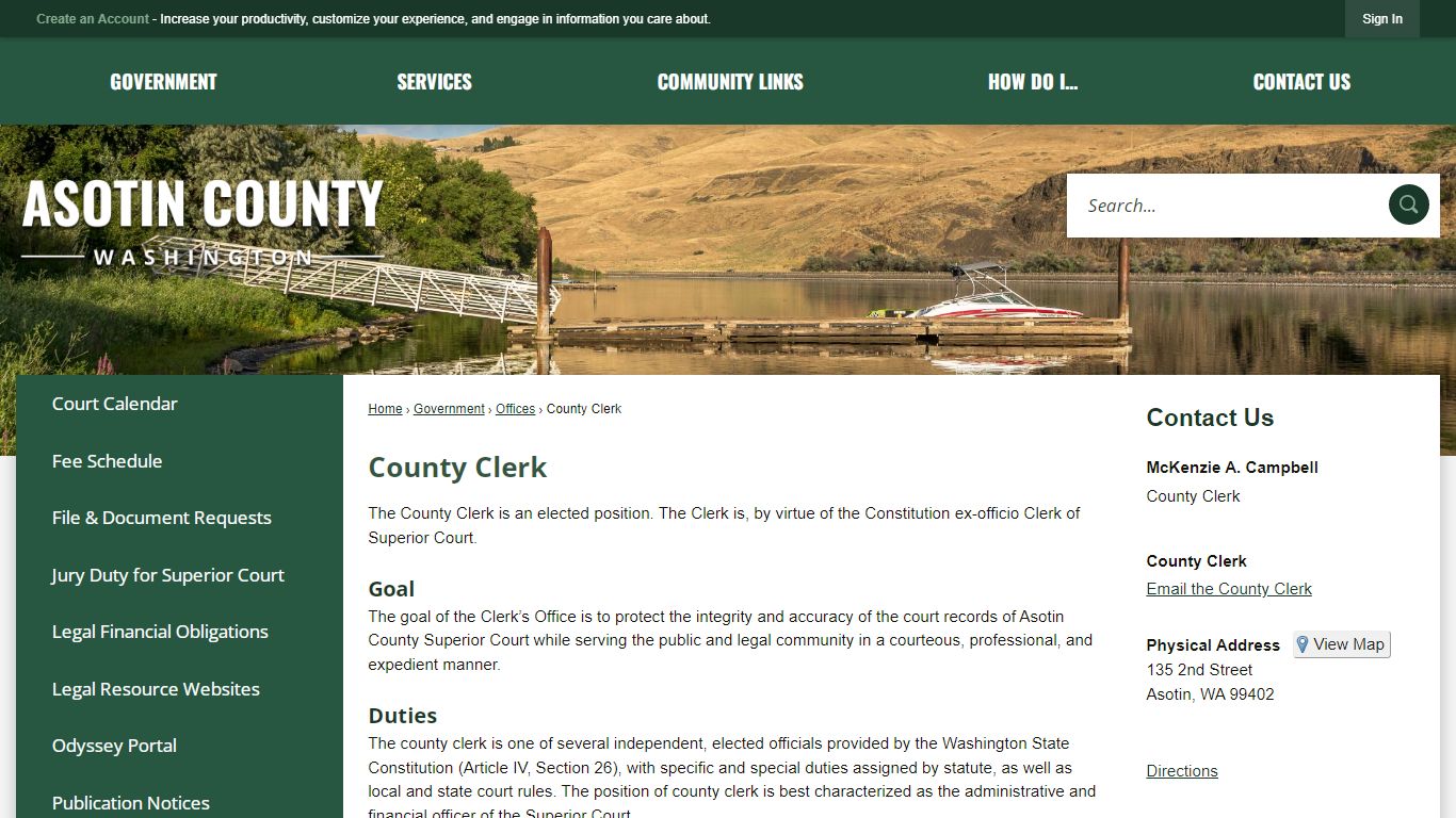 County Clerk | Asotin County, WA